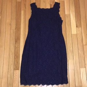 Navy lace dress